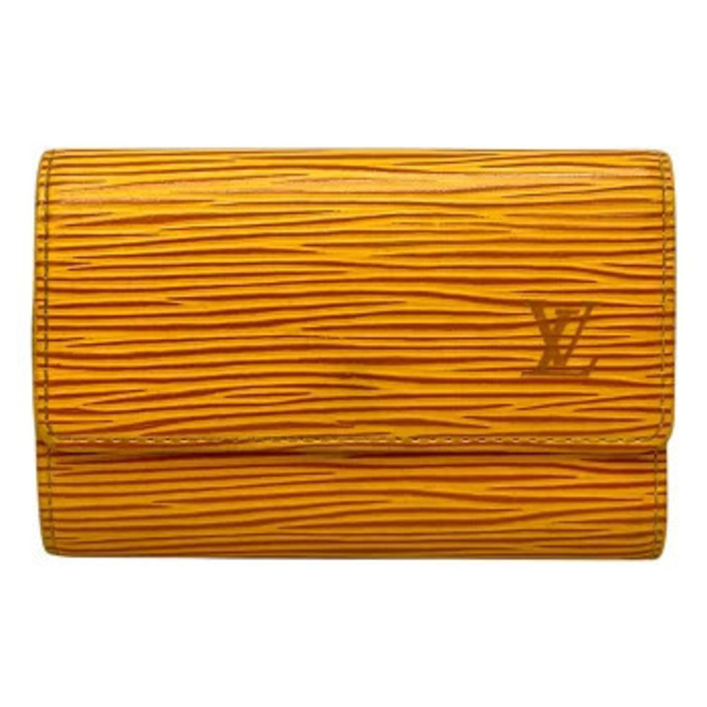 LOUIS VUITTON Multicles Case Epi Leather Yellow